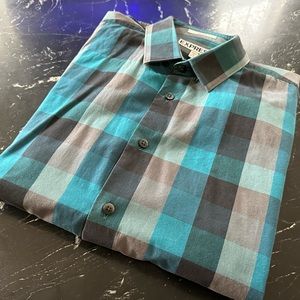 Express Men’s Buffalo Plaid Button Down